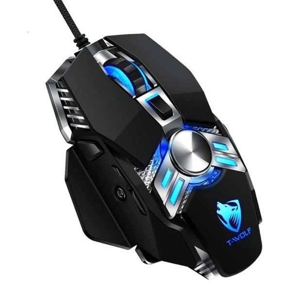Мышь проводная T-Wolf V10 (Чёрный)