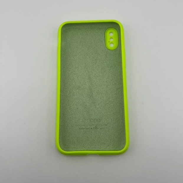 Силіконовий Original RoundCam чохол для Apple iPhone X  /  XS (27) Трав'янисто-зелений.