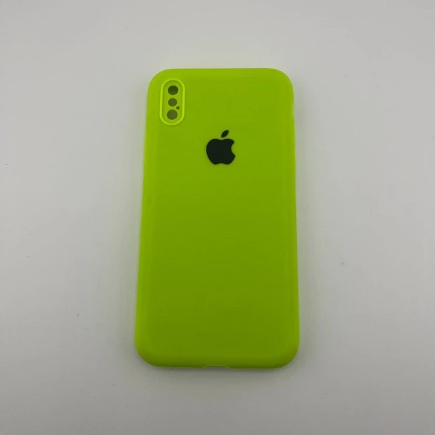 Силіконовий Original RoundCam чохол для Apple iPhone X  /  XS (27) Трав'янисто-зелений.
