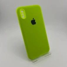Силіконовий Original RoundCam чохол для Apple iPhone X  /  XS (27) Трав'янисто-зелений.