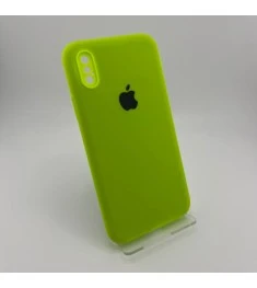 Силіконовий Original RoundCam чохол для Apple iPhone X  /  XS (27) Трав'янисто-з..