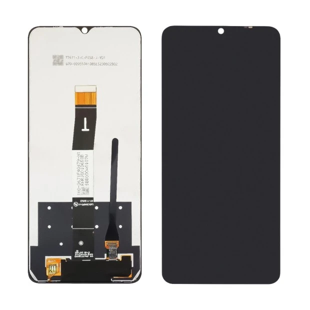 Дисплей для Xiaomi Redmi 12C с чёрным тачскрином Service Pack