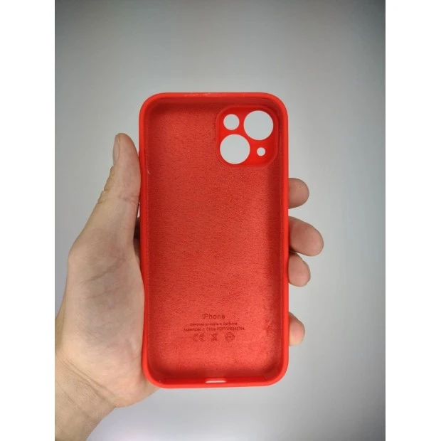 Силіконовий Оригінальний Чохол RoundCam для Apple iPhone 14 (05) Product RED