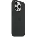 Чохол Silicone Case with MagSafe для Apple iPhone 15 Pro (Чорний) (Оригінал)