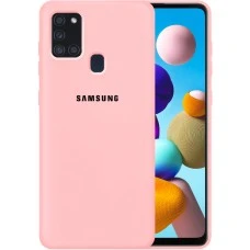 Силикон Original Case Samsung Galaxy A21S (2020) A217 (Розовый)