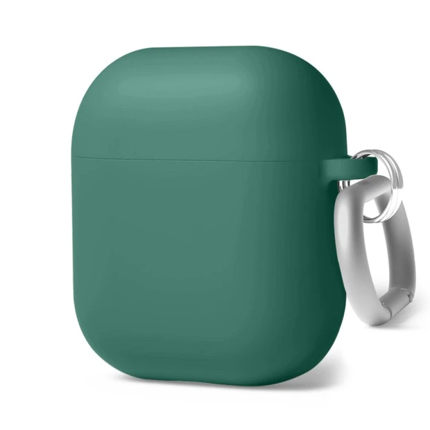 Чехол для наушников Full Silicone Case with Microfiber Apple AirPods (69) Atrovirens