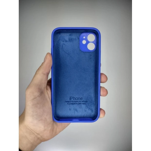 Силіконовий чохол Original Square RoundCam для Apple iPhone 11 (48) ультрамарин