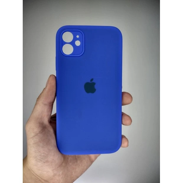 Силіконовий чохол Original Square RoundCam для Apple iPhone 11 (48) ультрамарин