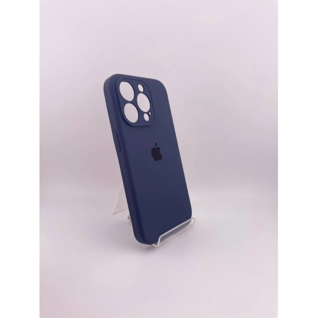 Оригінальний силіконовий чохол RoundCam для Apple iPhone 15 Pro (09) Темно-синій