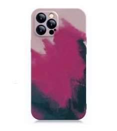 Силикон WAVE Watercolor Case iPhone 12 Pro Max (pink/black)