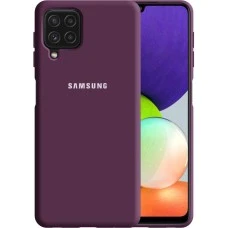 Силикон Original 360 Case Logo Samsung Galaxy A22 (Сиреневый)