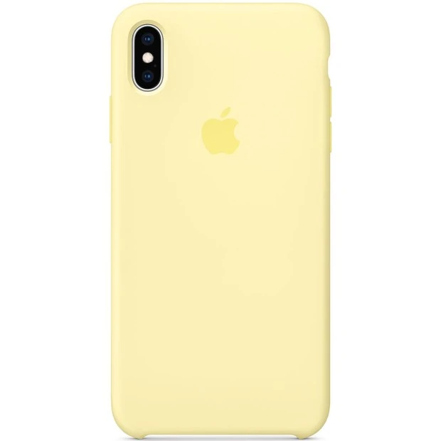 Чехол Silicone Case Apple iPhone XS Max (Mellow Yellow)
