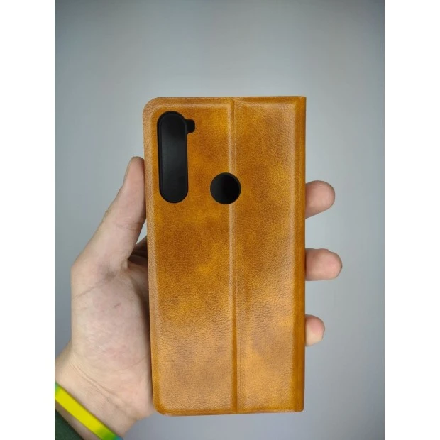 Чехол-книжка Leather Book Xiaomi Redmi Note 8T (Коричневый)