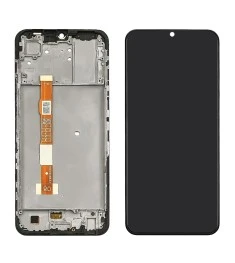 Дисплей для Vivo Y33S с чёрным тачскрином и корпусной рамкой
