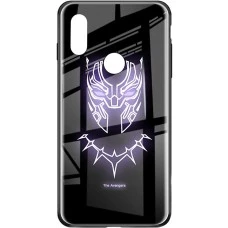 Накладка Luminous Glass Case Xiaomi Redmi 7 (Black Panther)