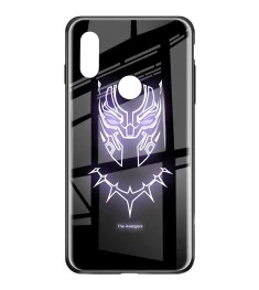 Накладка Luminous Glass Case Xiaomi Redmi 7 (Black Panther)