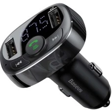 FM - модулятор Baseus S-09A MP3 Charger 2USB (Чёрный) CCTM-01