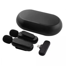 Беспроводной микрофон петличный K63 Dual IOS (Чёрный)