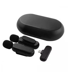 Беспроводной микрофон петличный K63 Dual IOS (Чёрный)