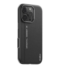 Чохол Blueo Premium Leather MagSafe для Apple iPhone 16 Pro Max (Чорний) B52