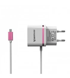 СЗУ-адаптер (2USB) 2.1A SMX + Lightning-кабель 1m (Белый)