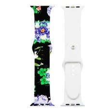 Ремешок Print Apple Watch Silicone 38 / 40 mm (Flowers 9)