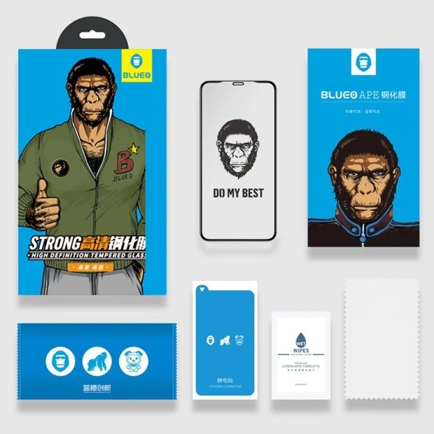 Защитное стекло 5D Blueo / Welement HD для Apple iPhone X / XS / 11 Pro Black