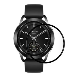 Захисне скло 5D Xiaomi Watch S3 Чорне