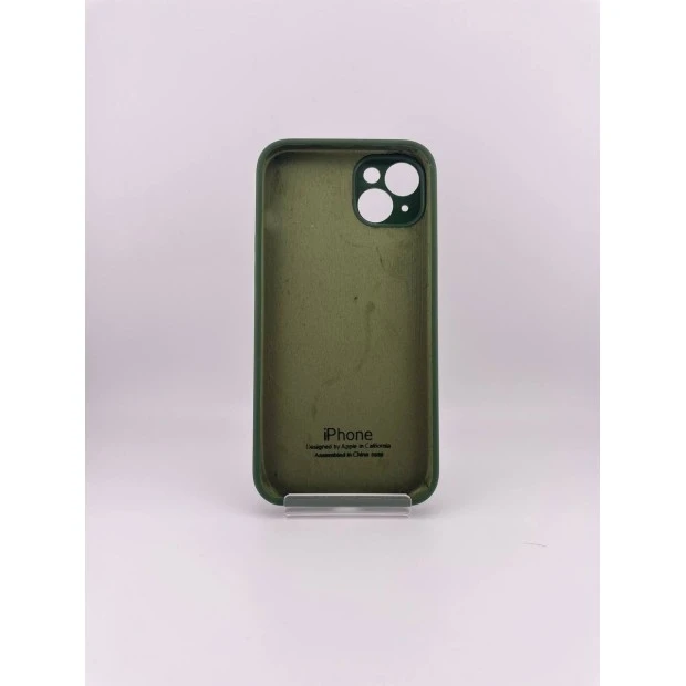 Силіконовий оригінальний чохол RoundCam для Apple iPhone 14 Plus (73) Лісовий Зелений.