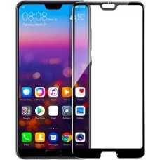 Стекло 5D Japan HD Huawei P20 Black