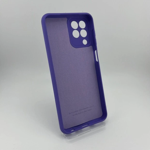 Силіконовий чохол оригінал Samsung Galaxy M33 5G (ShutCam) (світло-бузковий)