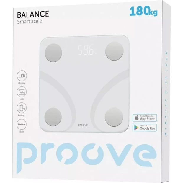 Smart scales Proove Balance (White) SLBF00010002