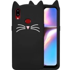 Силиконовый чехол Kitty Case Samsung Galaxy A10S (Чёрный)