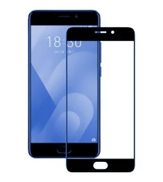 Защитное стекло Meizu M6 Note Black (Клей)