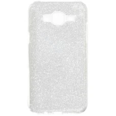 Силиконовый чехол Glitter Samsung Galaxy J2 (2016) J200 (серебрянный)