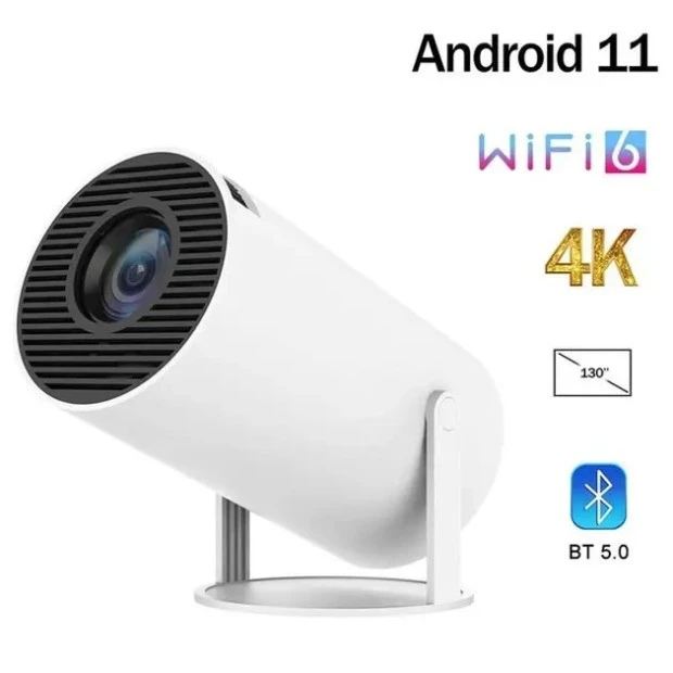 Домашний проектор HY300 Pro 4K WiFi (Белый)