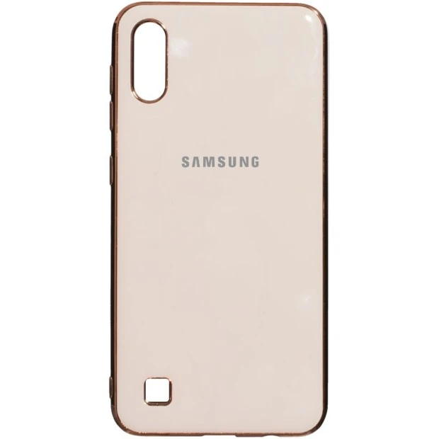 Силиконовый чехол Zefir Case Samsung Galaxy A10 (2019) (Розовое-золото)