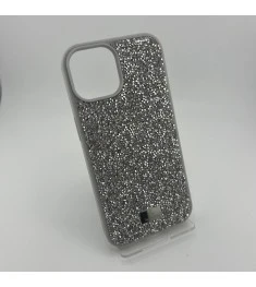 Чехол Bling World Rock Diamond iPhone 15 (White Titanium)
