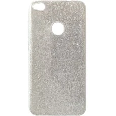 Силикон Glitter Huawei P8 Lite (2017) (Серебряный)