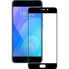 Защитное стекло Meizu M6 Black (Клей)