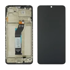 Дисплей для Xiaomi Redmi 13C с чёрным тачскрином и корпусной рамкой