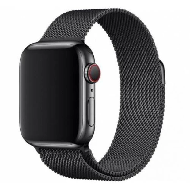 Ремешок Milanese Loop Premium Apple Watch 38 / 40 / 41mm (Black)