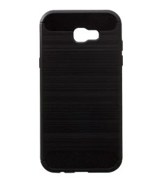 Силикон Polished Carbon Samsung Galaxy A7 (2017) A720 (Чёрный)