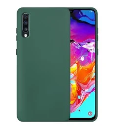 Силикон Original 360 Case Samsung Galaxy A70 (Тёмно-зелёный)