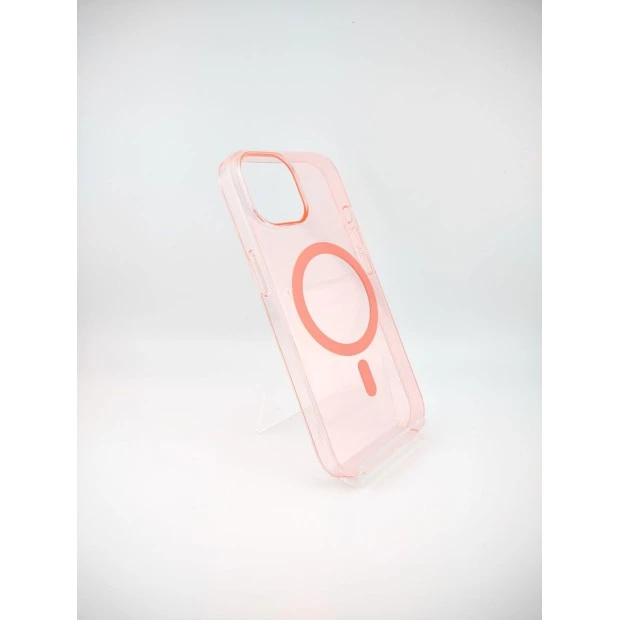 Чехол Clear Case Premium with MagSafe Apple iPhone 15 (Pink Sand)