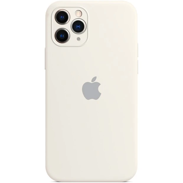 Силіконовий оригінальний чохол RoundCam для Apple iPhone 11 Pro (06) білого кольору.