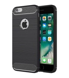 Силикон Polished Carbon Apple iPhone 6 Plus / 6s Plus (черный)