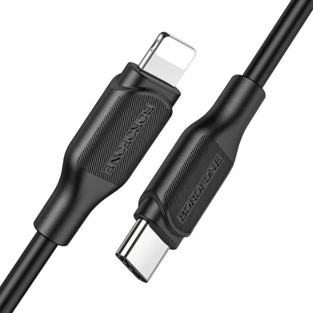 USB-кабель Borofone BX42 PD 1m (Type-C на Lightning) (Чорний)