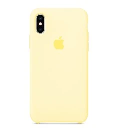 Силикон Original Case Apple iPhone X / XS (51) Mellow Yellow