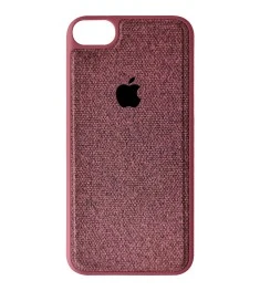 Силіконовий чохол Textile для Apple iPhone 7  /  8  /  SE (2020) (Бордовий)